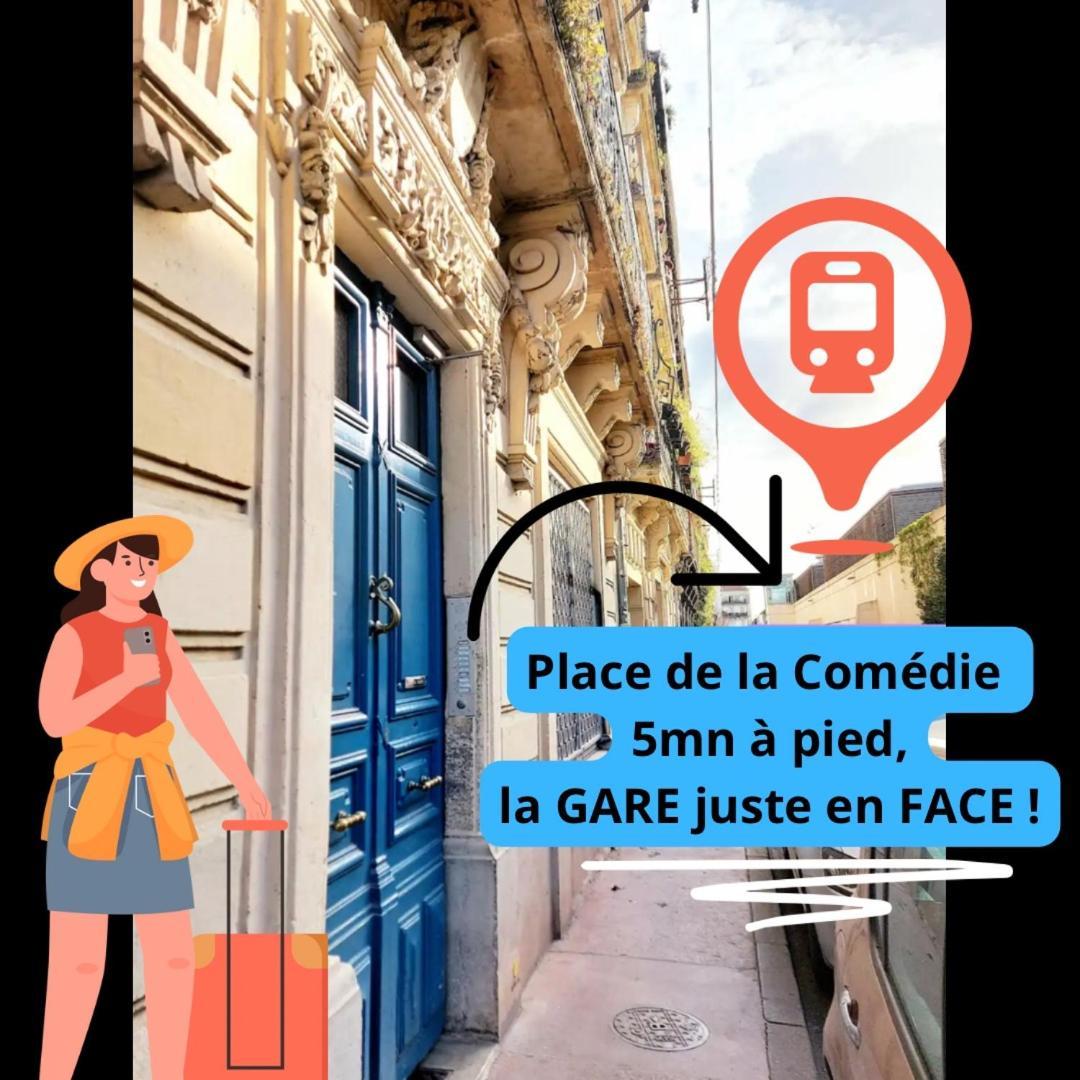 Appart L'Echappee Belle, Centre Historique, Gare Montpellier Dış mekan fotoğraf